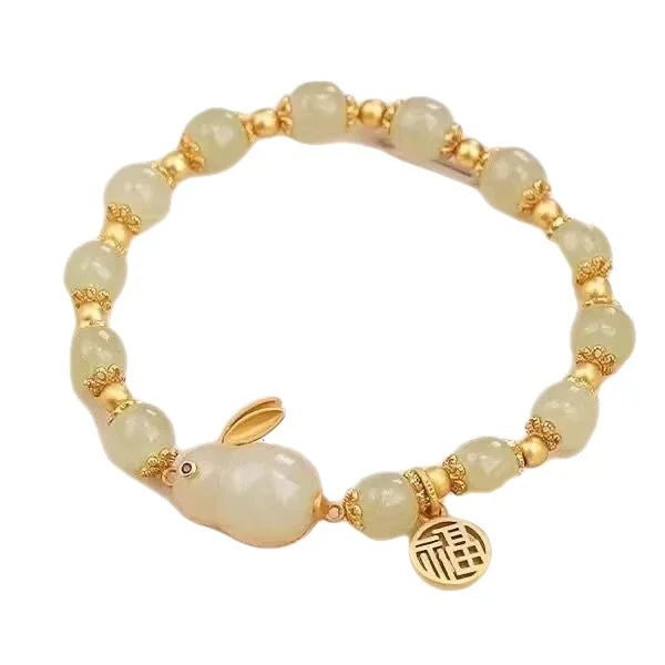 Chinese style Jade Rabbit Bracelet - Oreela