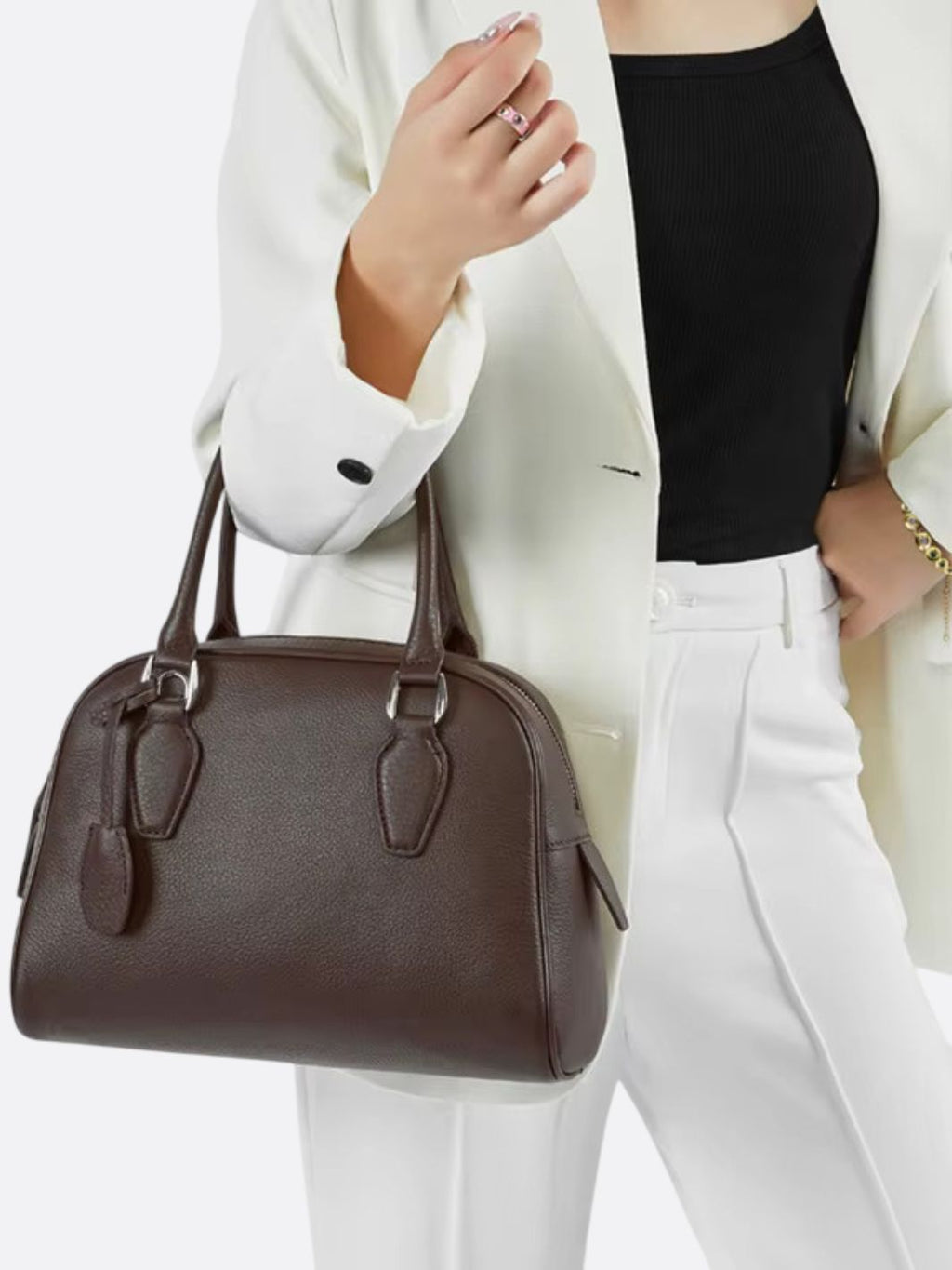 Classic Genuine Leather Office Bag - Oreela