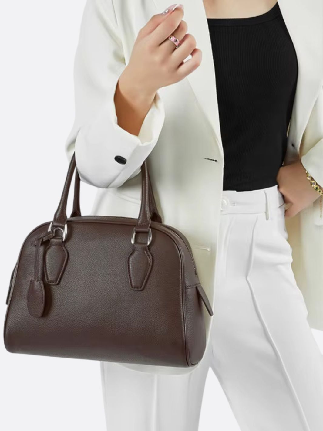 Classic Genuine Leather Office Bag - Oreela