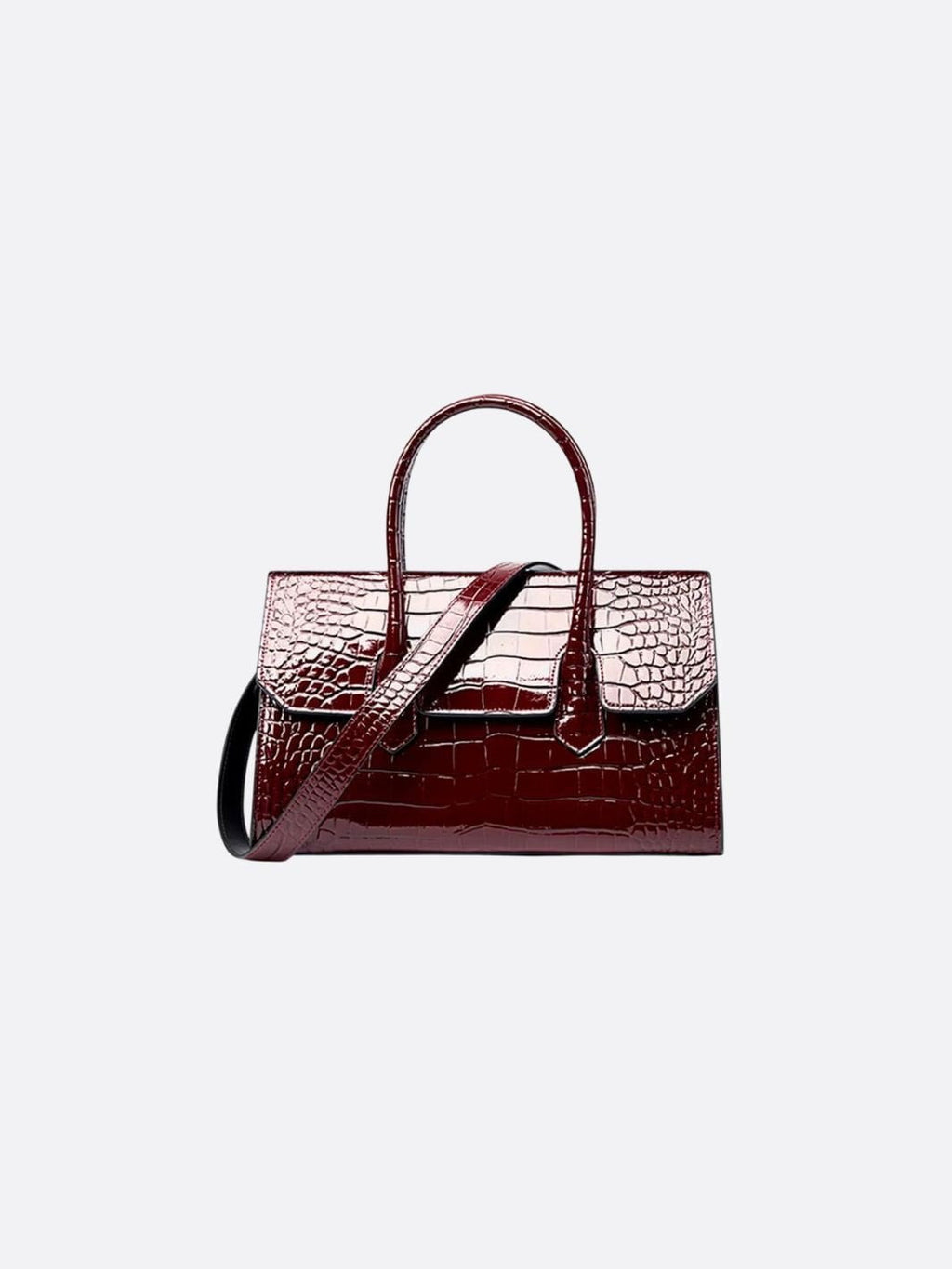 Crocodile - Effect Leather Bag - Oreela