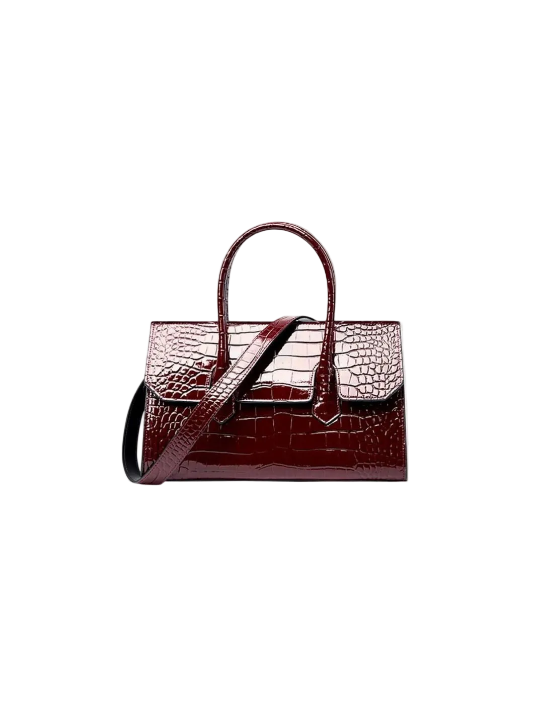 Prestige Croc-Effect Handbag