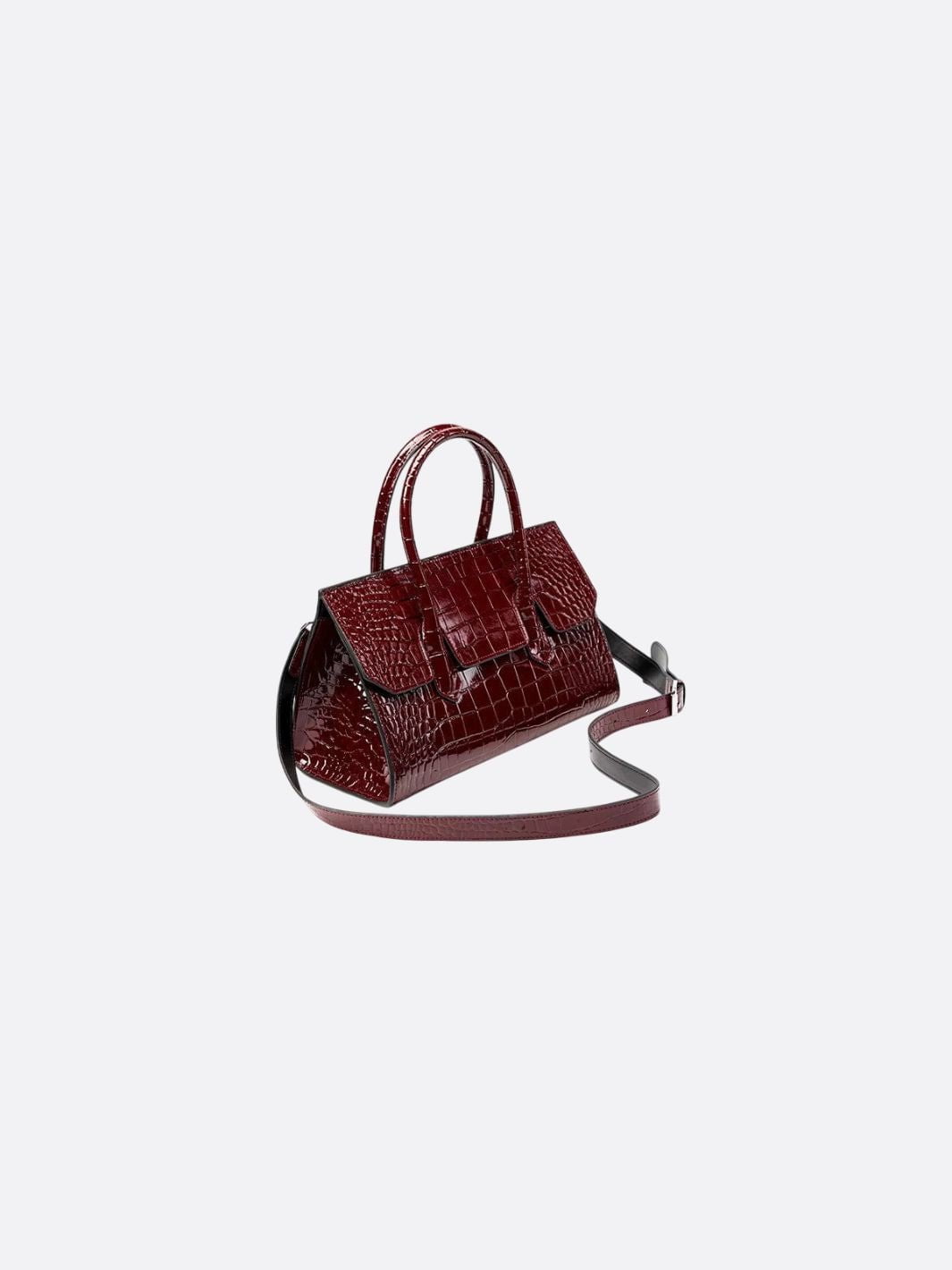 Crocodile - Effect Leather Bag - Oreela