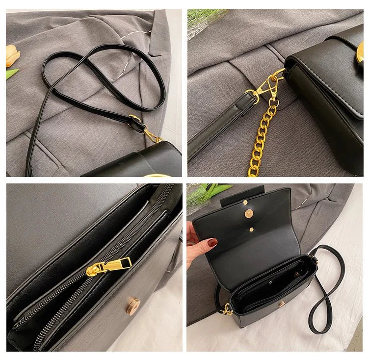 Designer Handbags For Women Leather Metal Buckle. 2025 Ladies Messenger Bag - Oreela