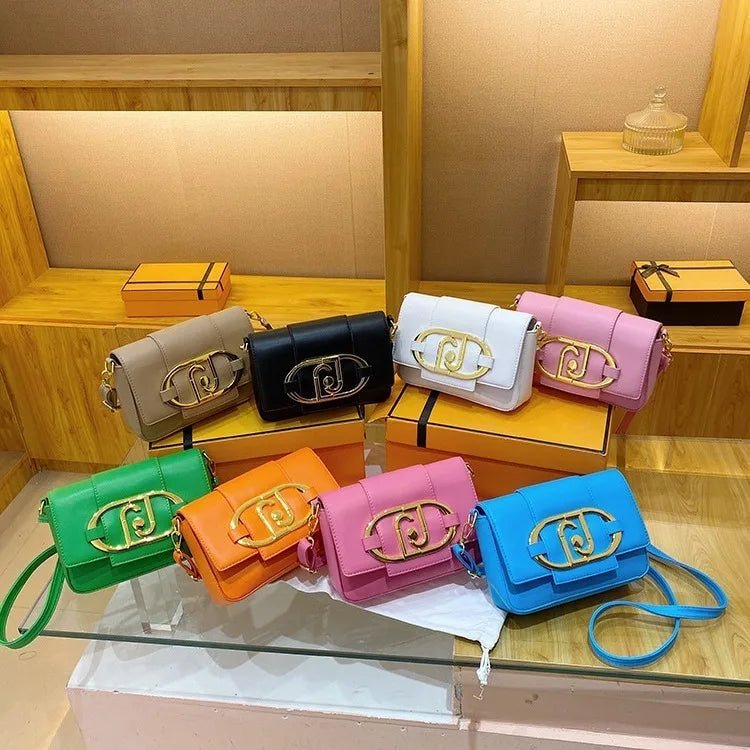 Designer Handbags For Women Leather Metal Buckle. 2025 Ladies Messenger Bag - Oreela