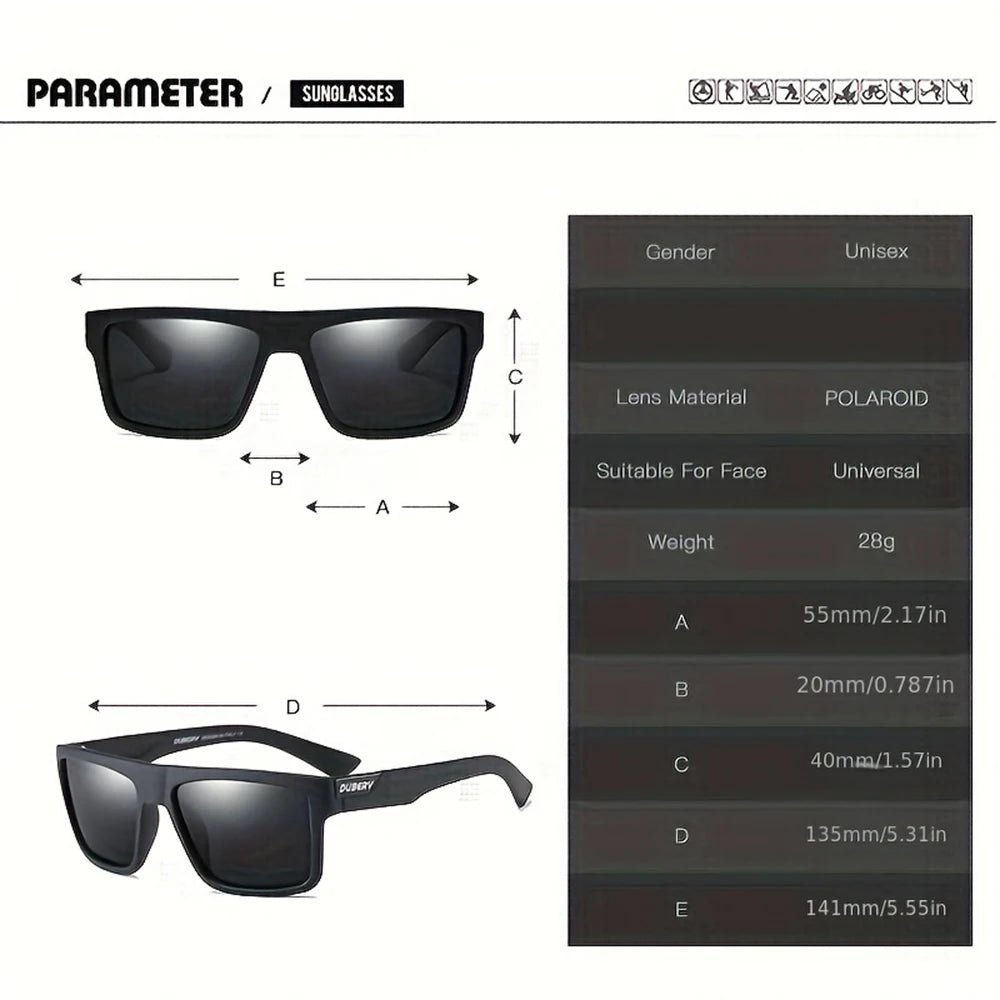 DUBERY Fashion Sunglasses For Men And Women 6 Colors Model 992 - Oreela
