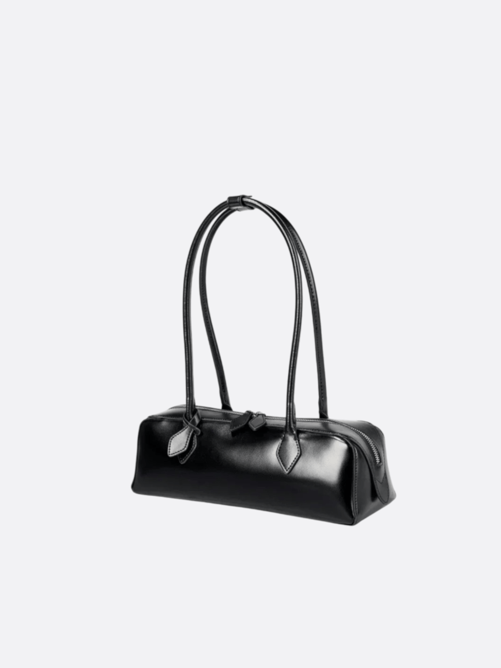 Elongated Leather Shoulder Bag - Oreela