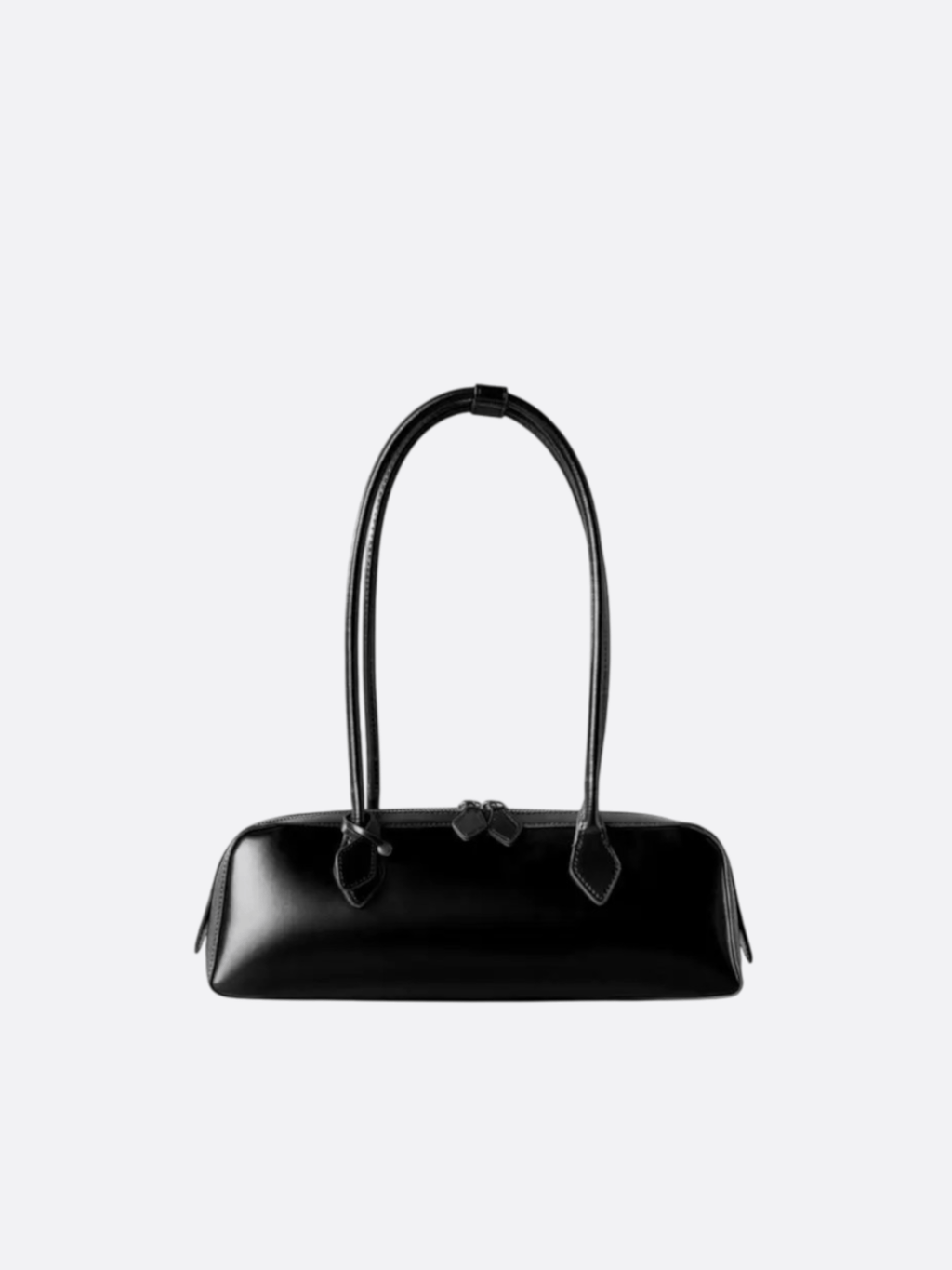 Elongated Leather Shoulder Bag - Oreela