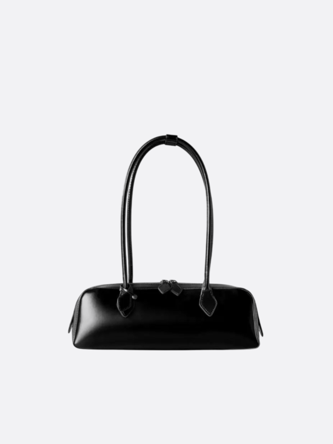 Elongated Leather Shoulder Bag - Oreela