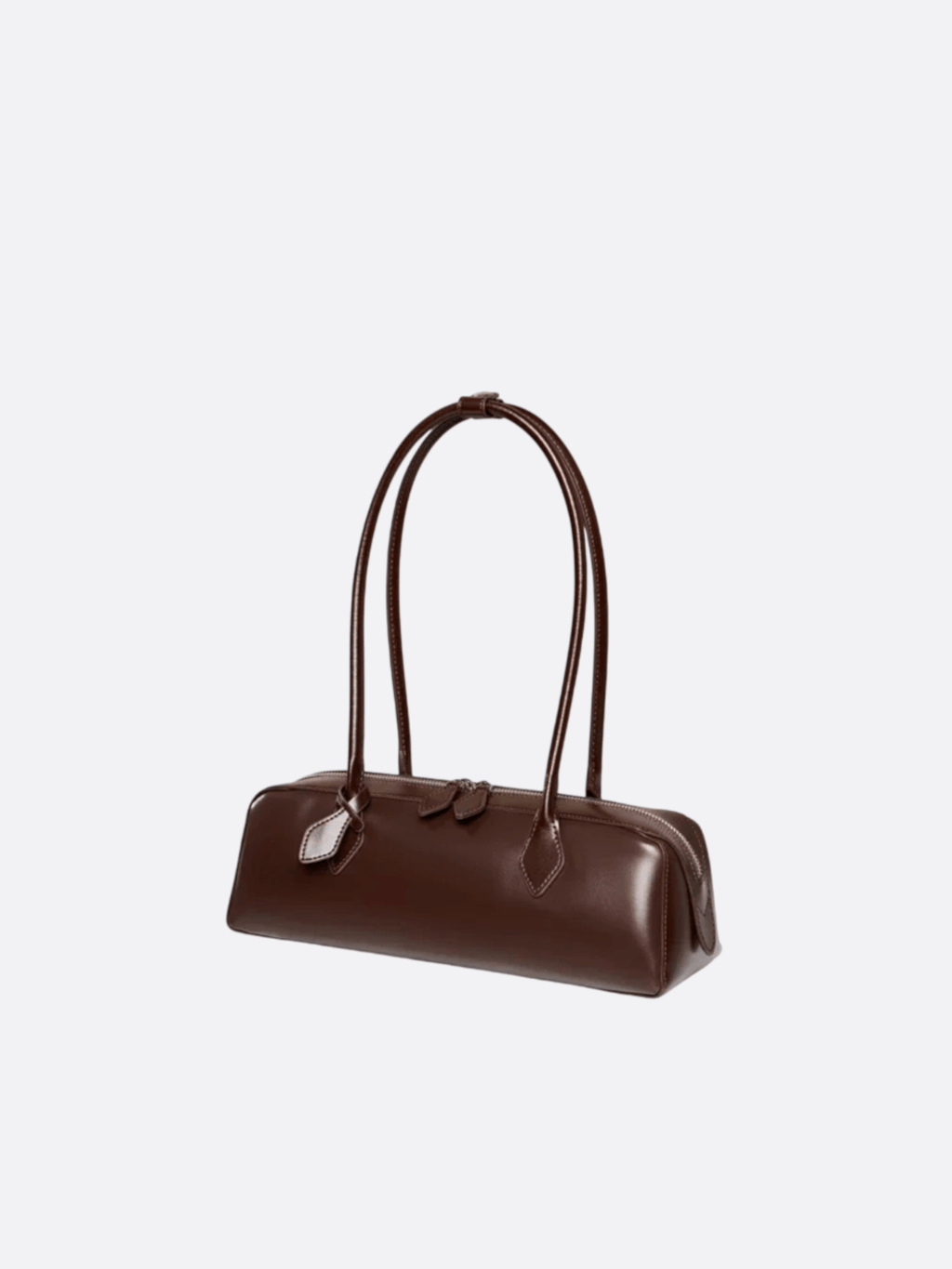 Elongated Leather Shoulder Bag - Oreela