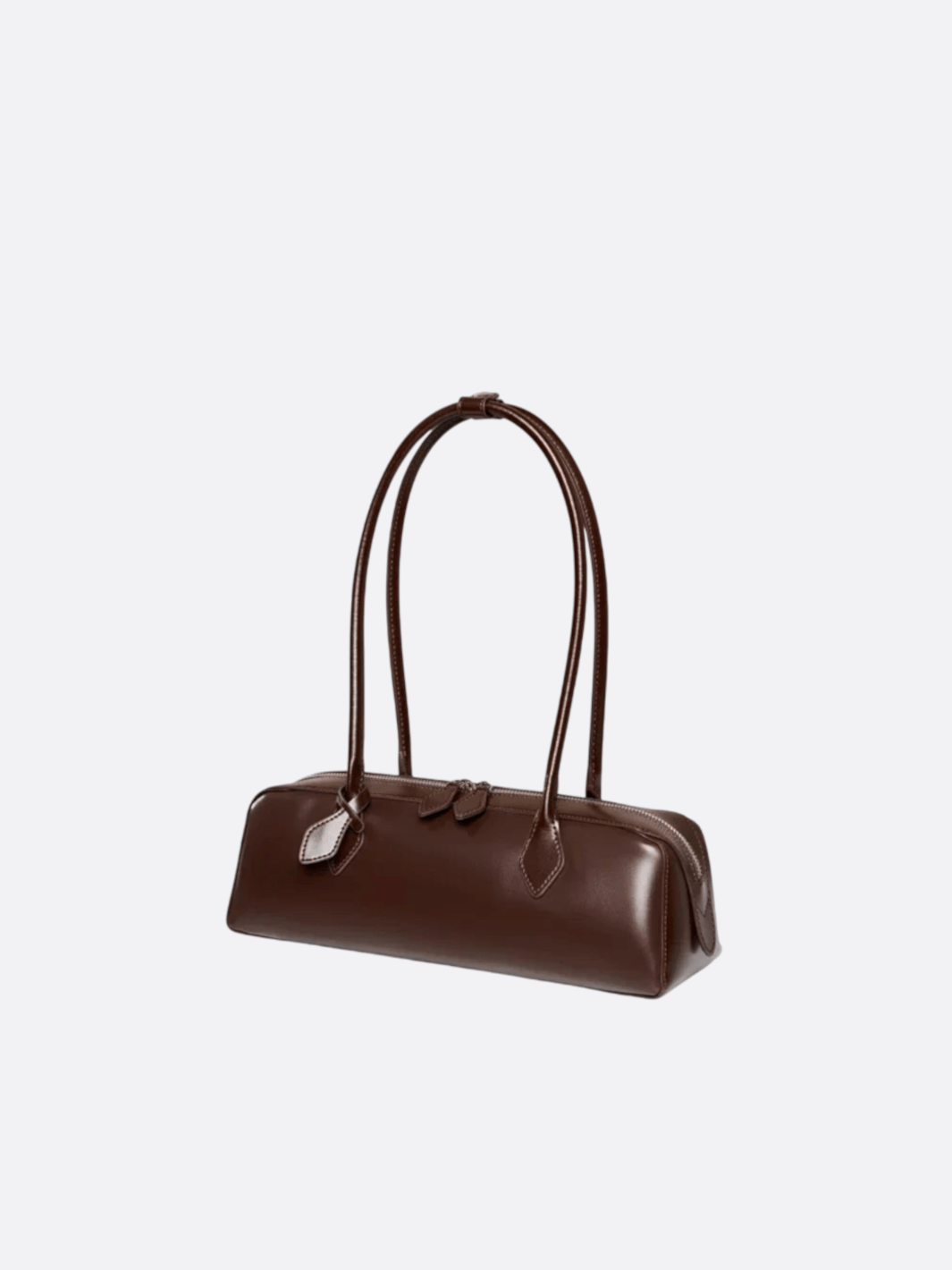 Elongated Leather Shoulder Bag - Oreela