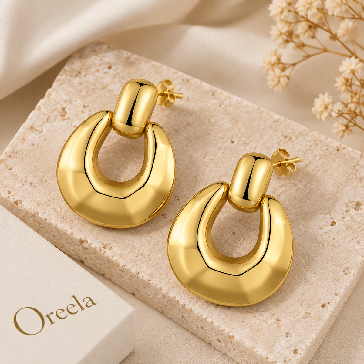 Gold Plated Hoops