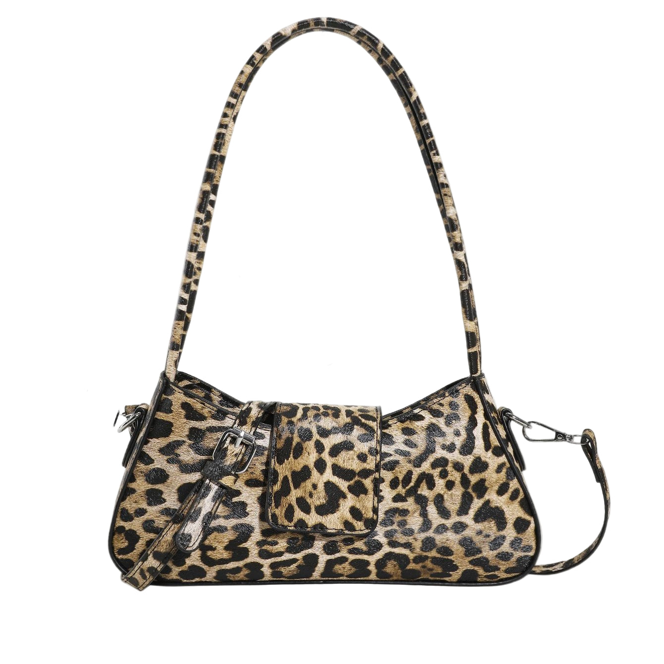 French Style Leopard Print Underarm Bag - Oreela
