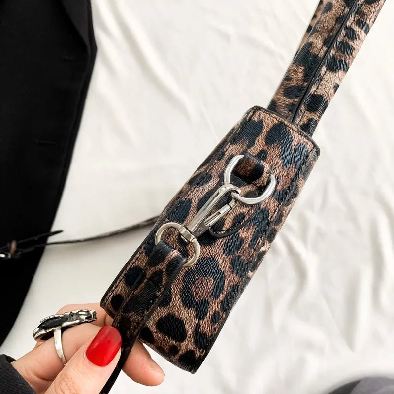 French Style Leopard Print Underarm Bag - Oreela