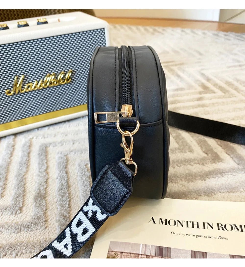 High quality women's PU rolling strip camera bag - Oreela