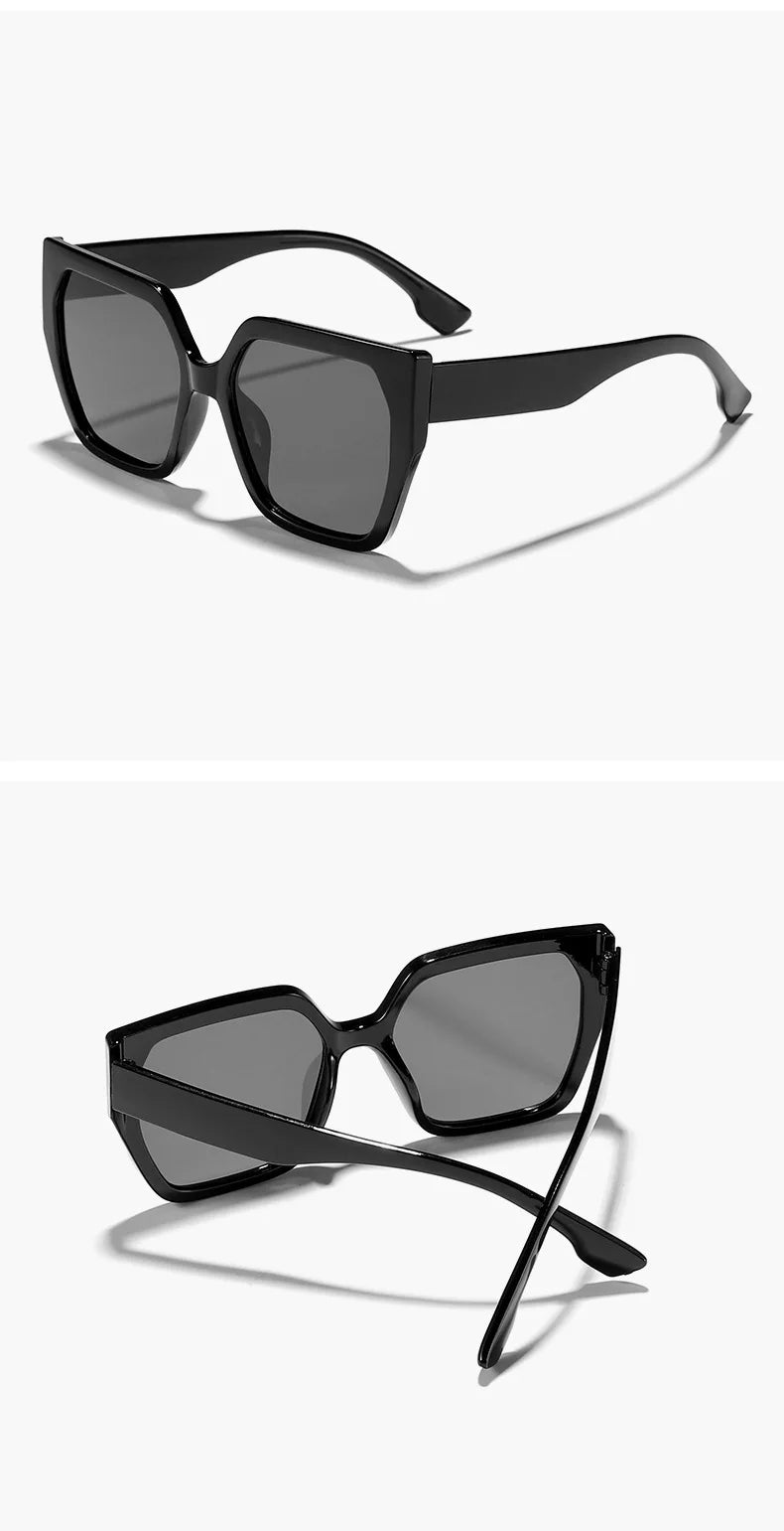 Large Frame Square Sunglasses For Women Trendy Brand Designer - Oreela