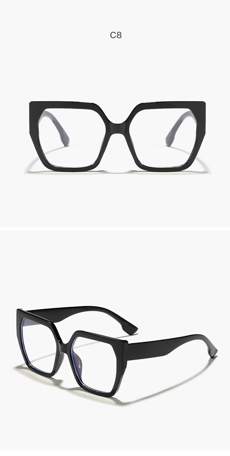 Large Frame Square Sunglasses For Women Trendy Brand Designer - Oreela