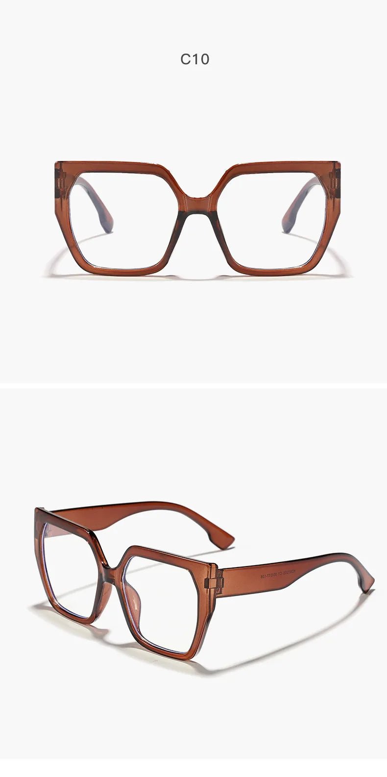 Large Frame Square Sunglasses For Women Trendy Brand Designer - Oreela