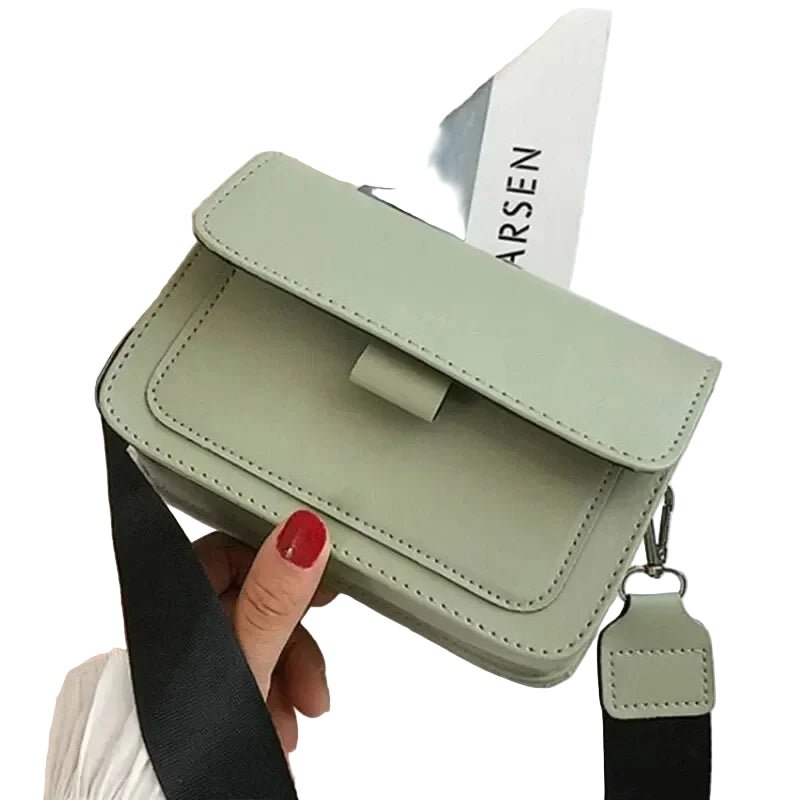 Leather Crossbody Bag Messenger Flap Bag - Oreela