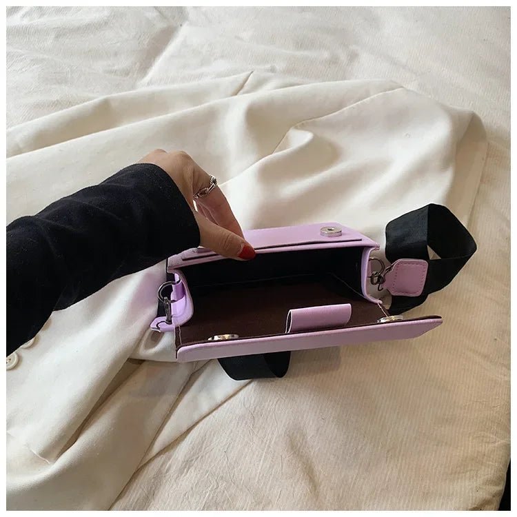 Leather Crossbody Bag Messenger Flap Bag - Oreela