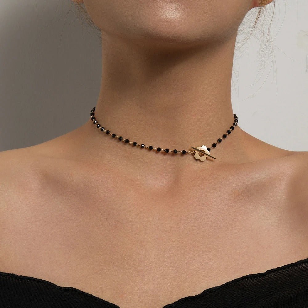 Black Crystal Choker - Oreela