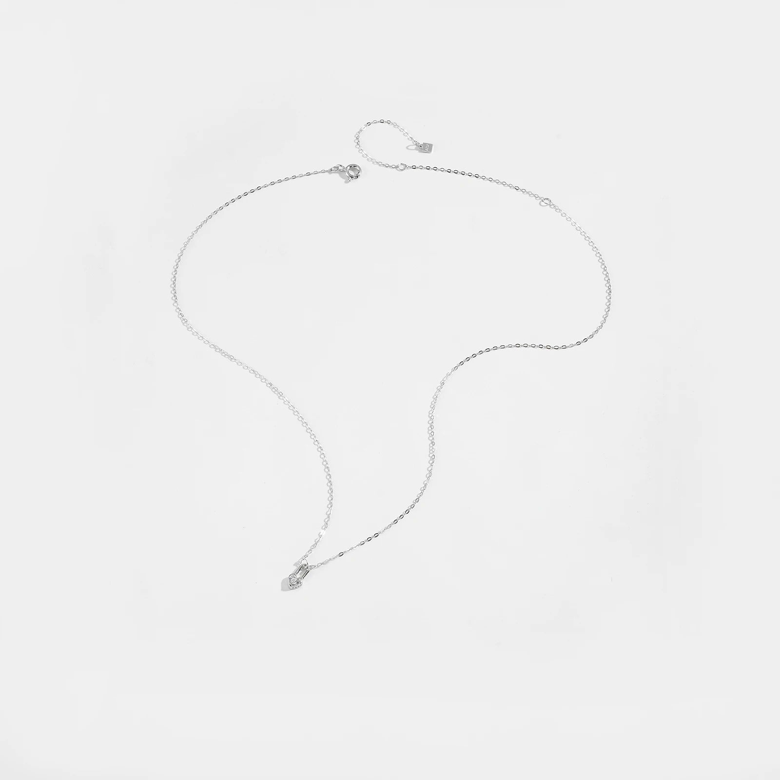 Sterling Silver Heart Padlock Necklace - Oreela