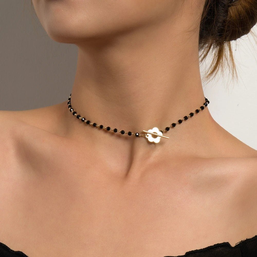 Black Crystal Choker - Oreela