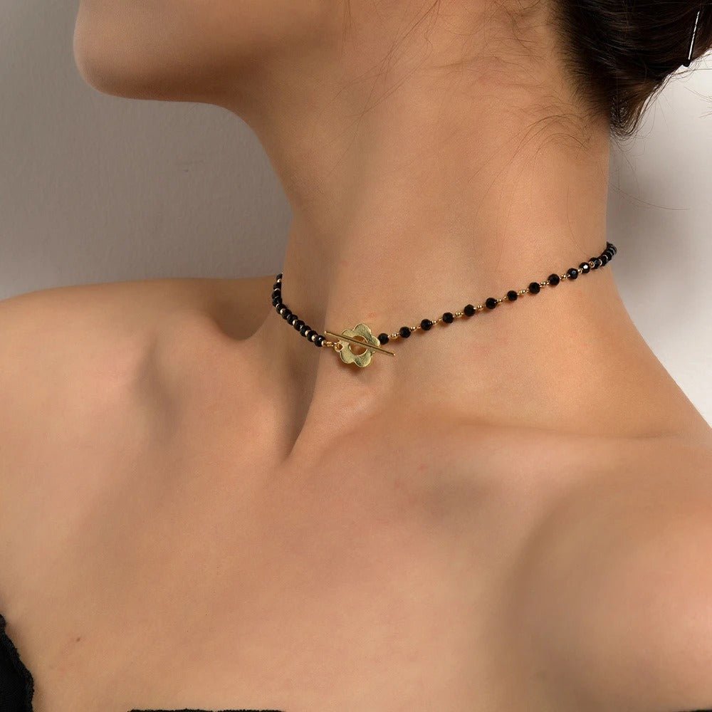 Black Crystal Choker - Oreela