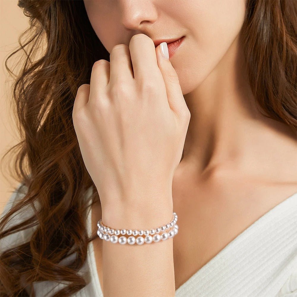 Sterling Silver Pearl Bracelet - Oreela