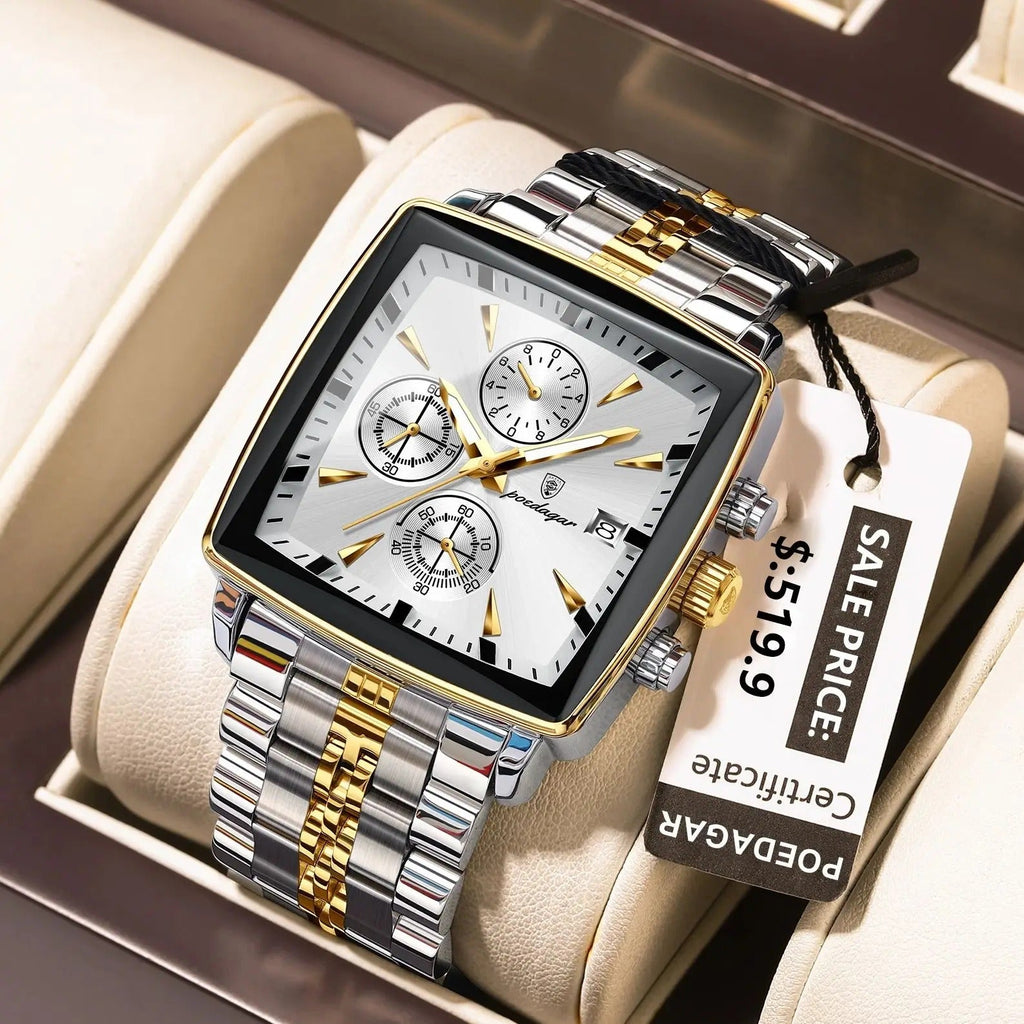 Men’s Luxury Square Chronograph Watch - Oreela