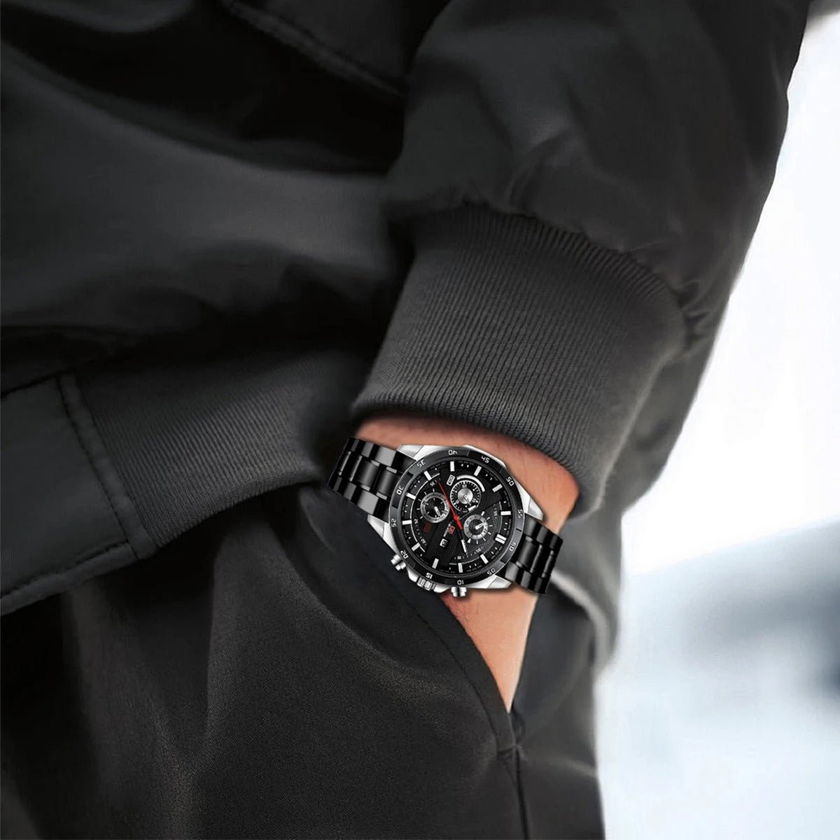 Men’s Racing Style Sports Quartz Watch - Oreela