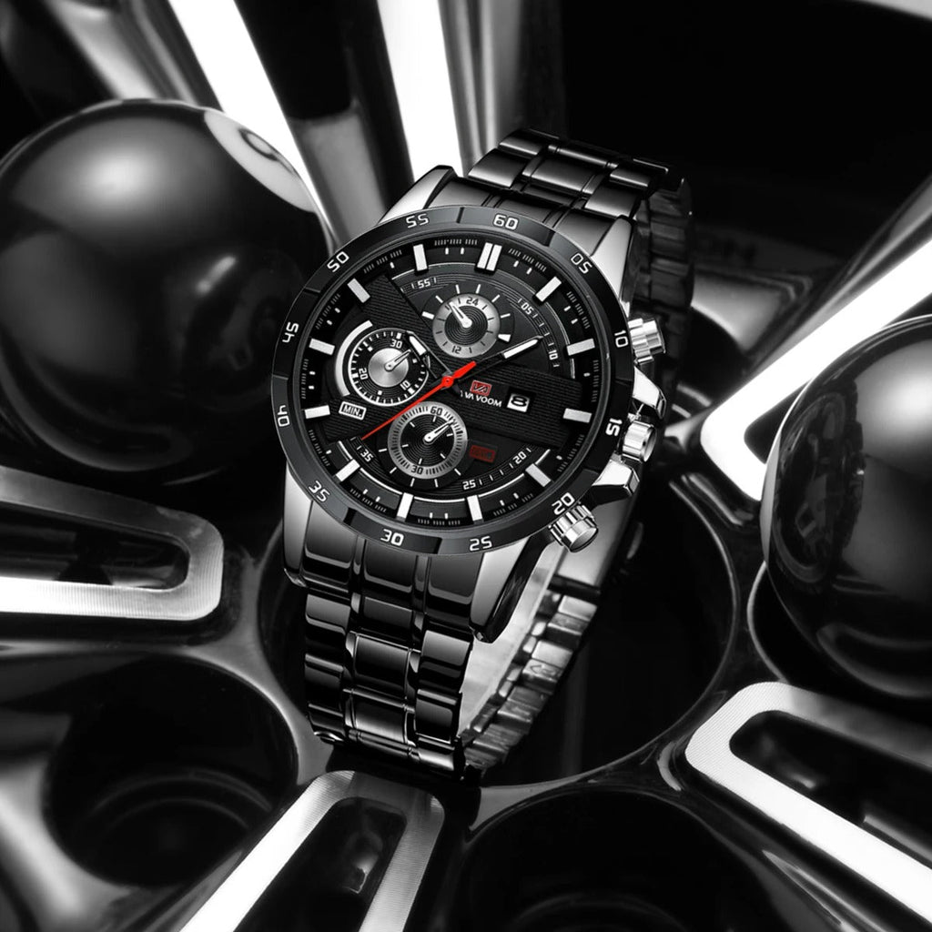 Men’s Racing Style Sports Quartz Watch - Oreela