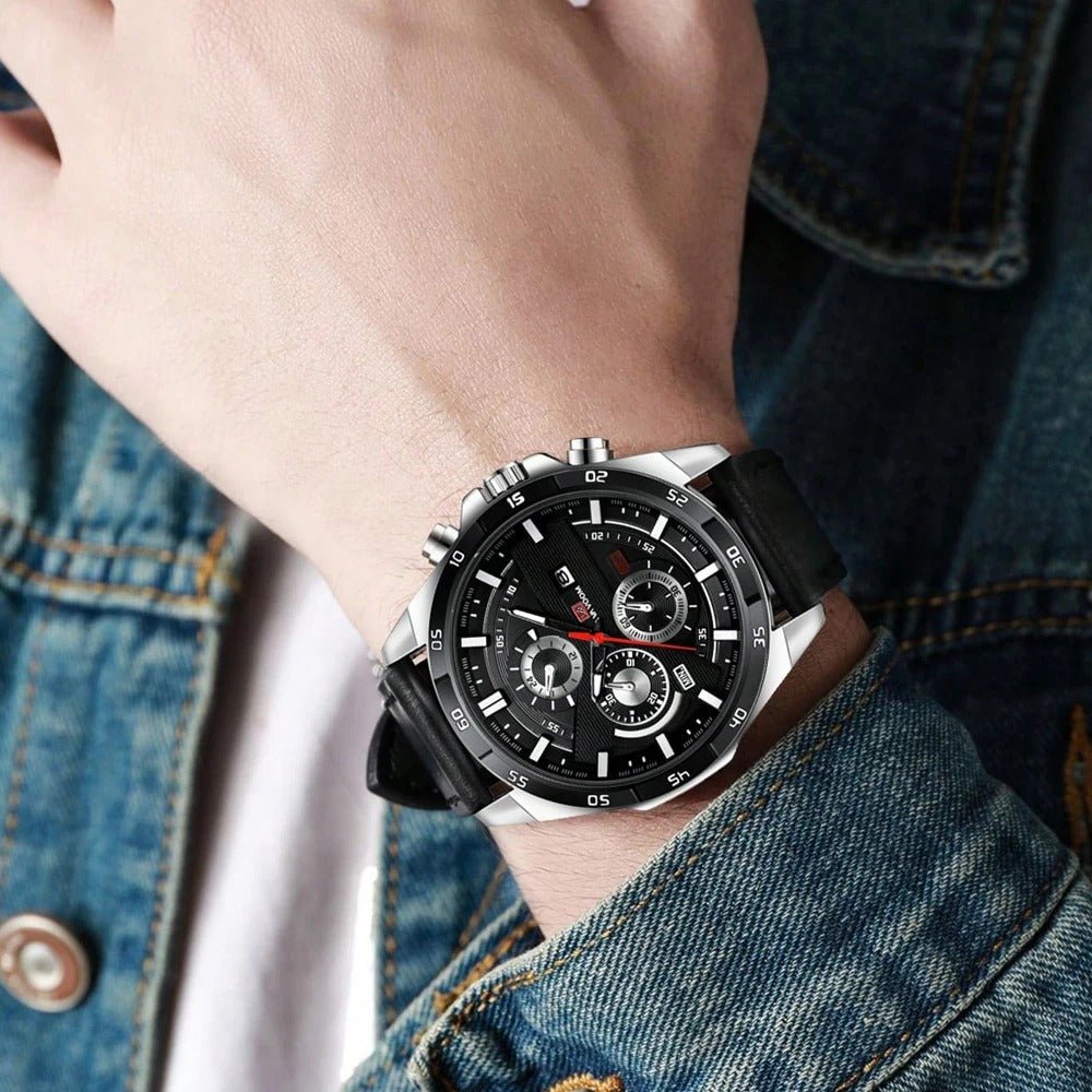 Men’s Racing Style Sports Quartz Watch - Oreela