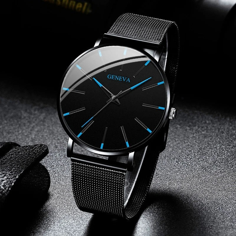 Men’s Ultra Thin Quartz Mesh Watch - Oreela