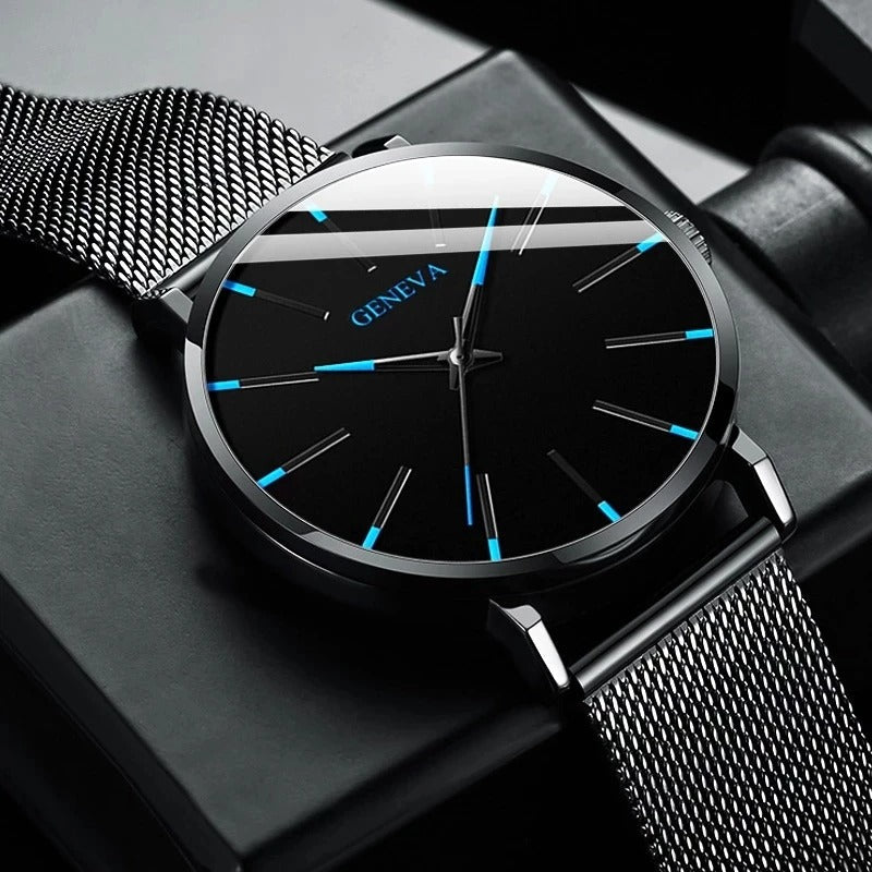 Men’s Ultra Thin Quartz Mesh Watch - Oreela