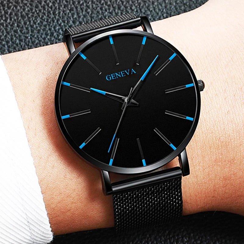 Men’s Ultra Thin Quartz Mesh Watch - Oreela