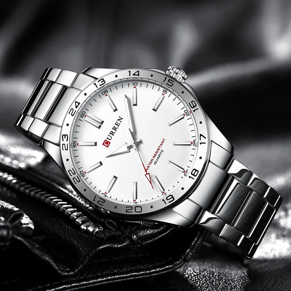 Men’s Ultra Thin Stainless Steel Quartz Watch - Oreela