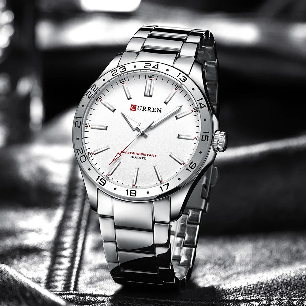 Men’s Ultra Thin Stainless Steel Quartz Watch - Oreela