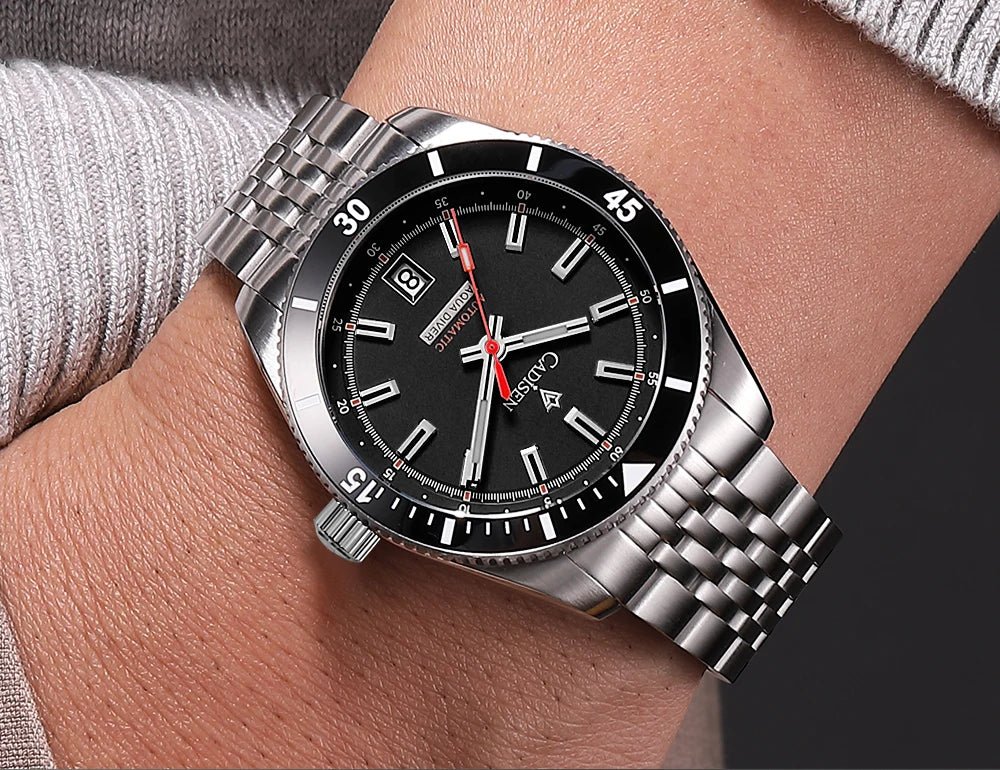 NEW 2025 CADISEN Men's Watch NH35A Ceramic Bezel 10Bar Waterproof - Oreela