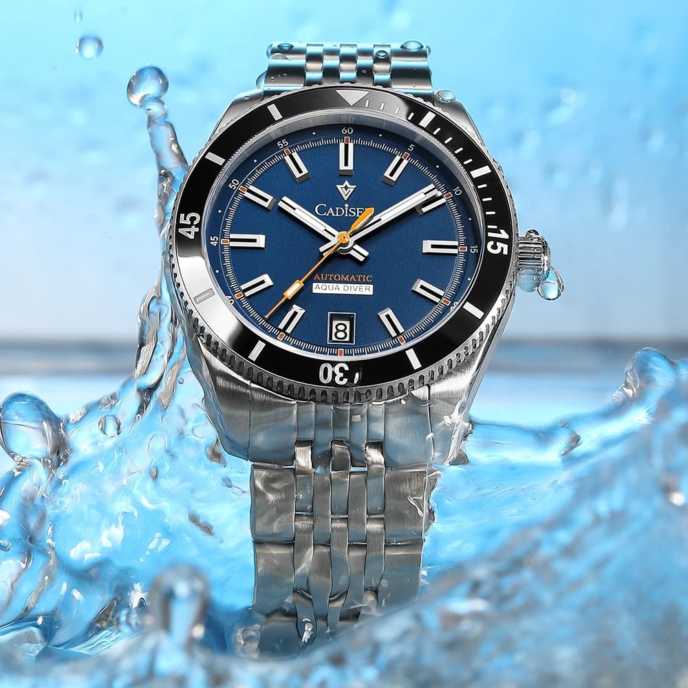 NEW 2025 CADISEN Men's Watch NH35A Ceramic Bezel 10Bar Waterproof - Oreela