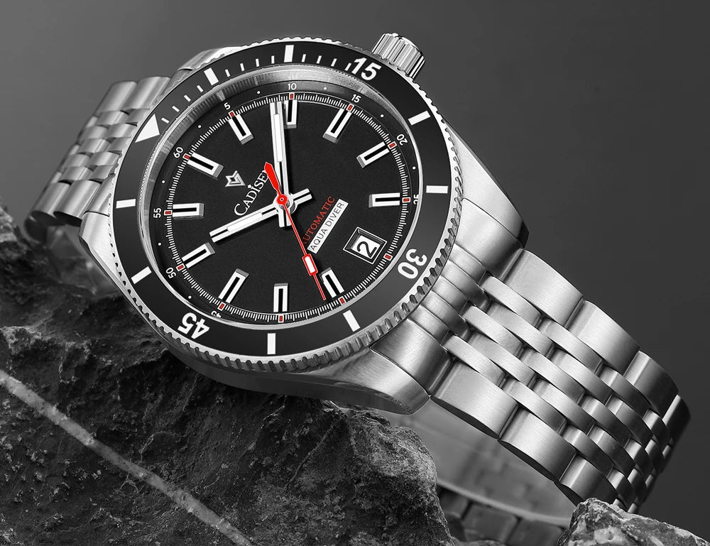 NEW 2025 CADISEN Men's Watch NH35A Ceramic Bezel 10Bar Waterproof - Oreela