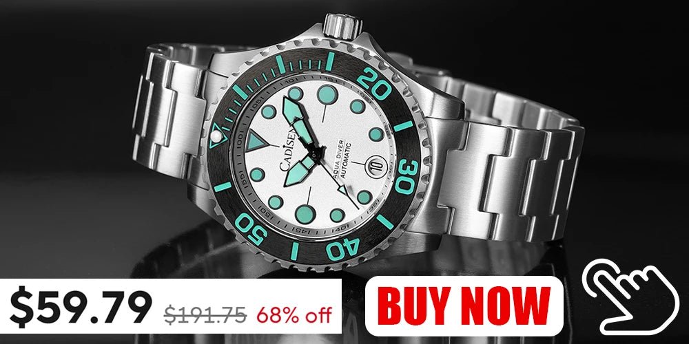 NEW 2025 CADISEN Men's Watch NH35A Ceramic Bezel 10Bar Waterproof - Oreela