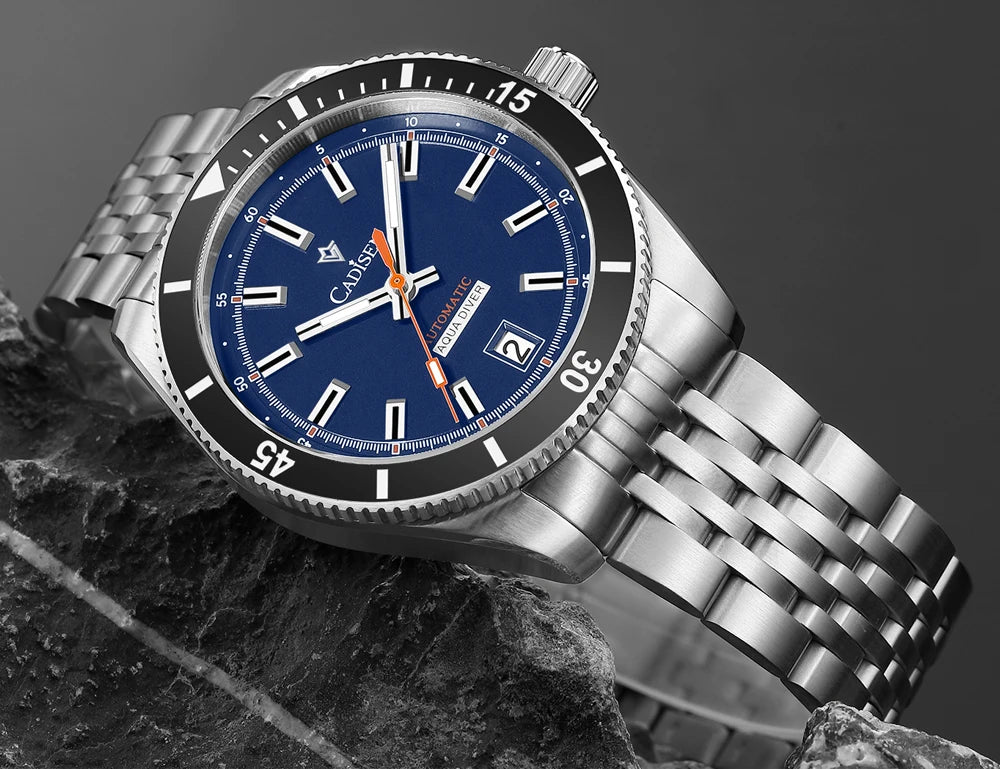NEW 2025 CADISEN Men's Watch NH35A Ceramic Bezel 10Bar Waterproof - Oreela