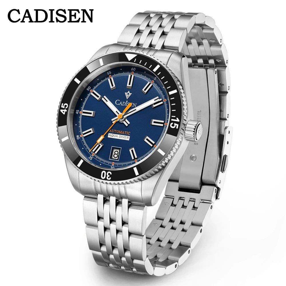 NEW 2025 CADISEN Men's Watch NH35A Ceramic Bezel 10Bar Waterproof - Oreela