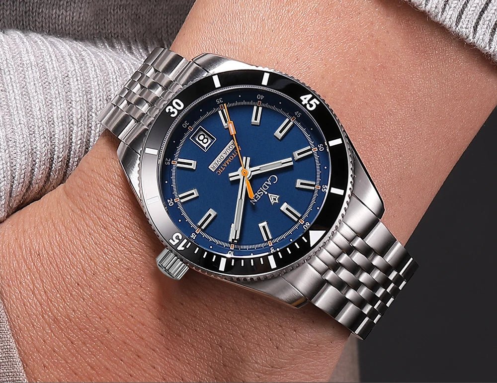NEW 2025 CADISEN Men's Watch NH35A Ceramic Bezel 10Bar Waterproof - Oreela