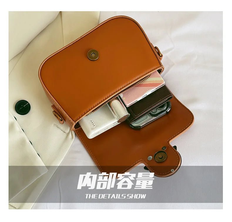New High - end Fashion Versatile Oblique Span Bag.Fashionable Retro Handbag. - Oreela