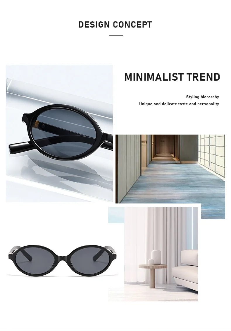 New Retro Oval Sunglasses High - end Fashion - Oreela