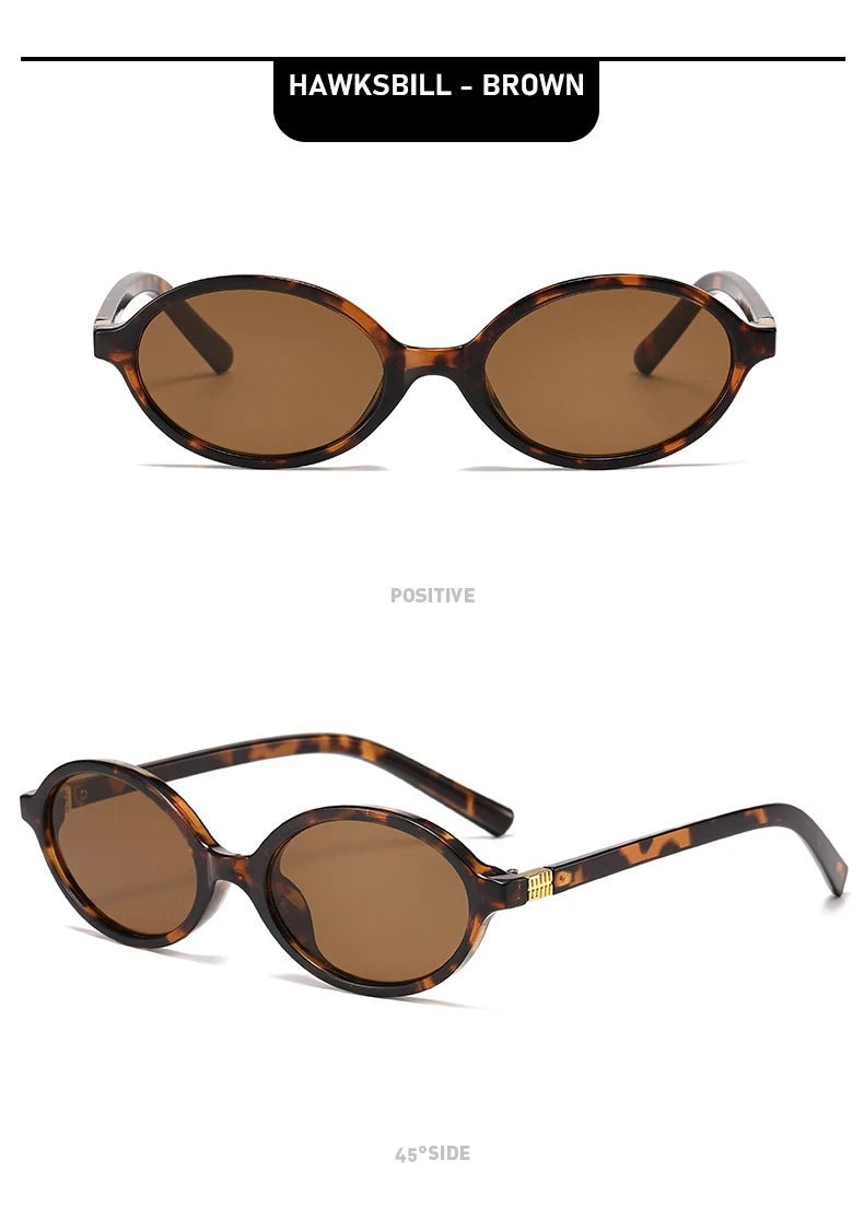 New Retro Oval Sunglasses High - end Fashion - Oreela