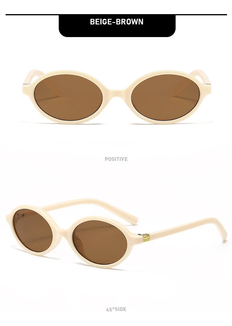 New Retro Oval Sunglasses High - end Fashion - Oreela