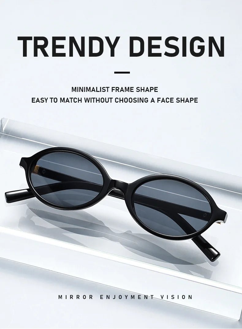 New Retro Oval Sunglasses High - end Fashion - Oreela