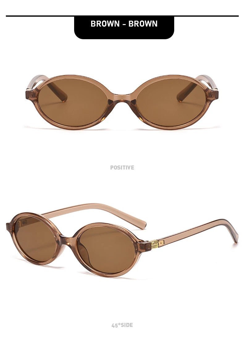 New Retro Oval Sunglasses High - end Fashion - Oreela